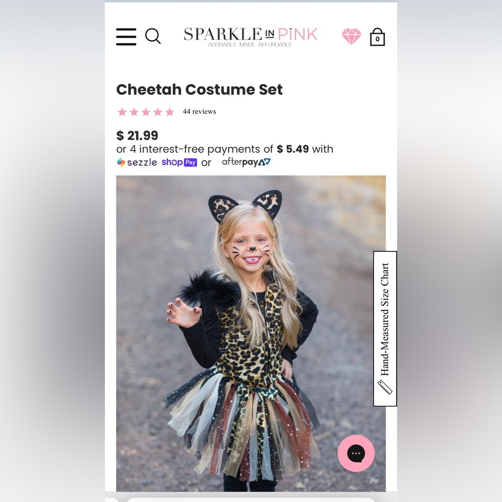 Leopard Costume, size small.